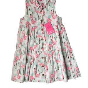 Ruffle Butts Pink Flamingo Dress